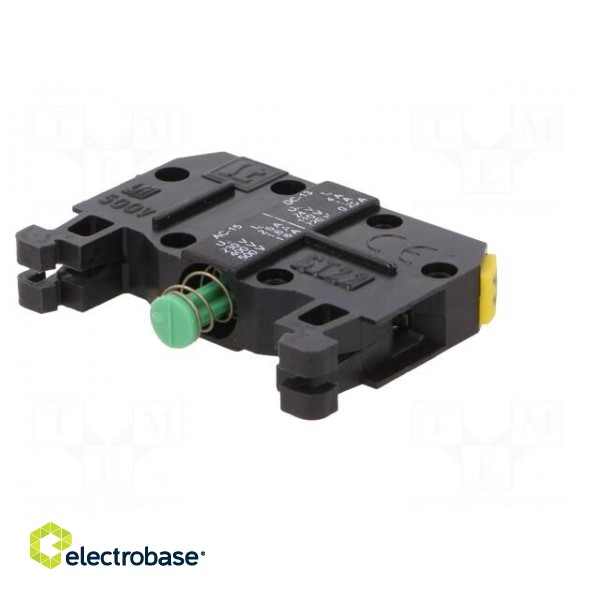Contact block | 22mm | ST22 | front fixing | Leads: screw terminals image 2