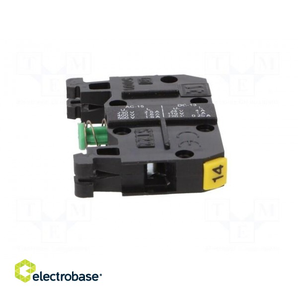 Contact block | 22mm | ST22 | front fixing | Leads: screw terminals image 3
