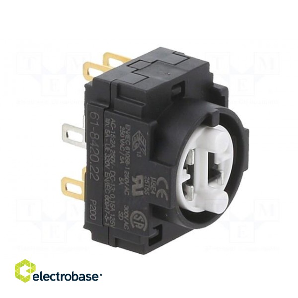 Contact block | 61 | -25÷55°C | Leads: connectors | Contacts: NO x2 image 9