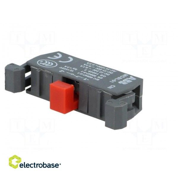 Contact block, microswitch | 22mm | front fixing | Contacts: NC image 6
