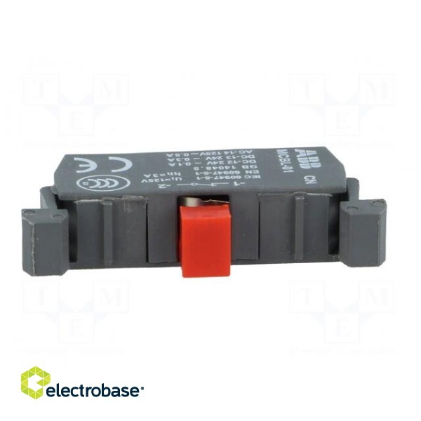 Contact block, microswitch | 22mm | front fixing | Contacts: NC image 5