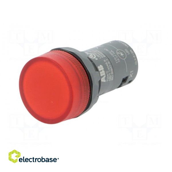 Control lamp | 22mm | CL2 | -25÷70°C | Illumin: LED | Ø22mm | 110÷130VAC image 2