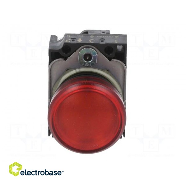 Control lamp | 22mm | -25÷70°C | Illumin: LED | Ø22mm | IP67 | 24VAC | red image 9