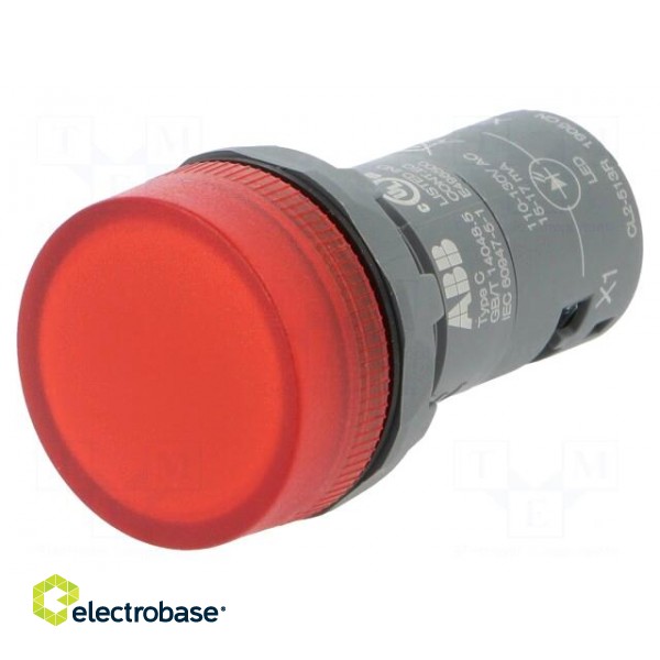 Control lamp | 22mm | CL2 | -25÷70°C | Illumin: LED | Ø22mm | 110÷130VAC image 1