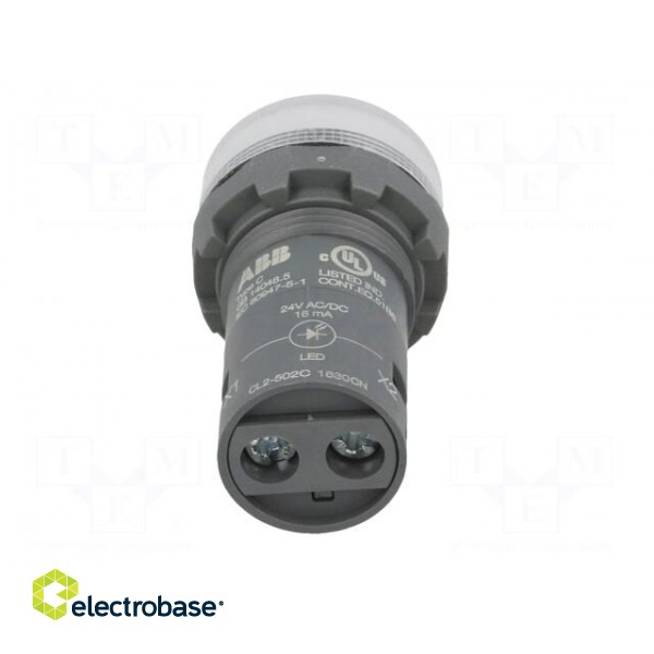 Control lamp | 22mm | CL2 | -25÷70°C | Illumin: LED | Ø22mm | 24VAC | 24VDC image 5