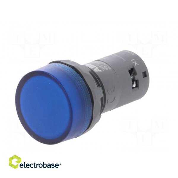 Control lamp | 22mm | CL2 | -25÷70°C | Illumin: LED | Ø22mm | 24VAC | blue image 2