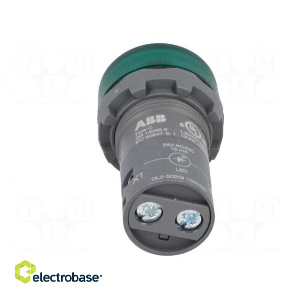 Control lamp | 22mm | CL2 | -25÷70°C | Illumin: LED | Ø22mm | 24VAC | 24VDC фото 5