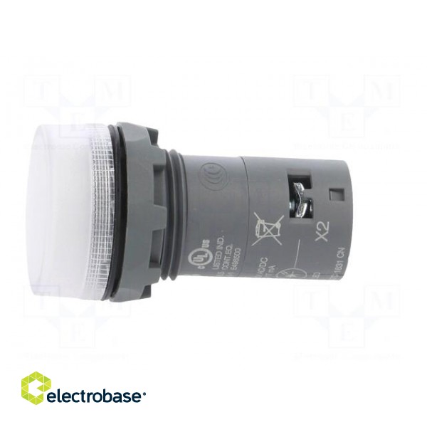 Control lamp | 22mm | CL2 | -25÷70°C | Illumin: LED | Ø22mm | 48÷60VAC paveikslėlis 3