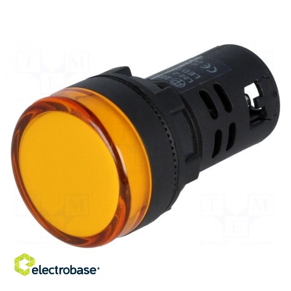 Control lamp | 22mm | L22 | -20÷60°C | Illumin: LED | 230V | Ø22.5mm | IP65 image 1