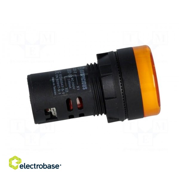 Control lamp | 22mm | L22 | -20÷60°C | Illumin: LED | 230V | Ø22.5mm | IP65 paveikslėlis 7
