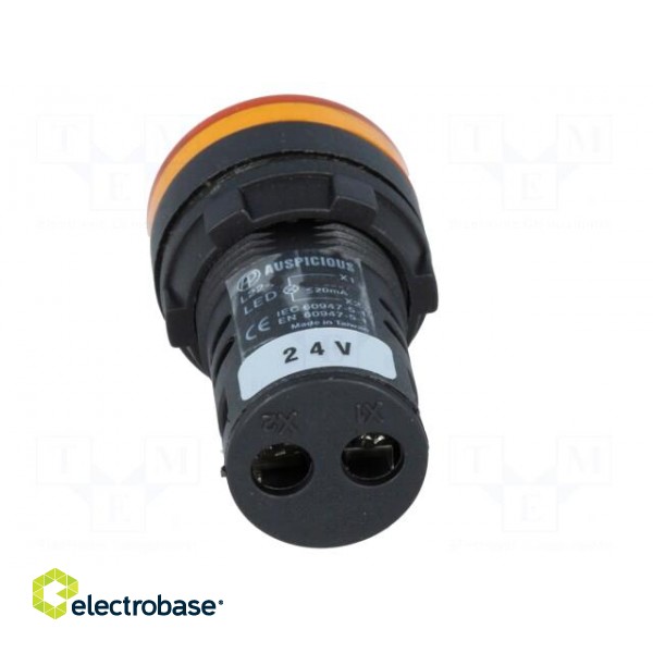 Control lamp | 22mm | L22 | -20÷60°C | Illumin: LED | 24VDC | Ø22.5mm фото 5