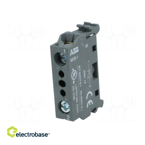 Diode module | 22mm | Works with: MLB,MLBL image 2