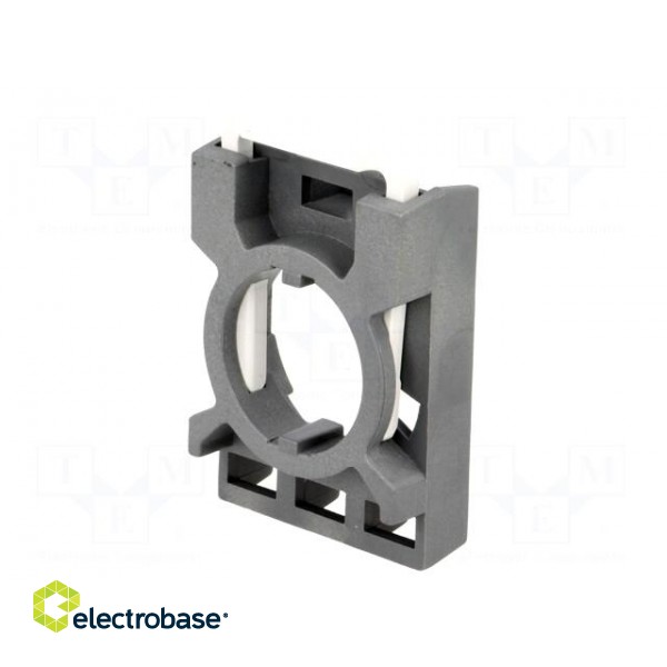 Mounting unit | 22mm | front fixing | for 3-contact elements image 1
