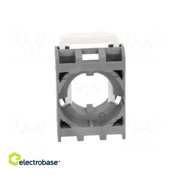 Mounting unit | 22mm | front fixing | for 3-contact elements фото 5