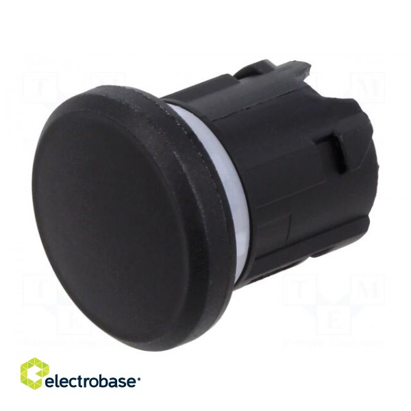 Plug | 22mm | Actuator colour: black