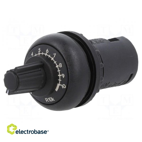 Potentiometer | 22mm | RMQ-Titan | -25÷70°C | Ø22.5mm | IP66 | 10kΩ image 1