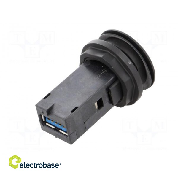 USB socket | 22mm | har-port | -25÷70°C | Ø22.3mm | IP20 | Colour: black image 6