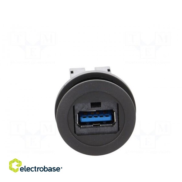 USB socket | 22mm | har-port | -25÷70°C | Ø22.3mm | IP20 | Colour: black image 9