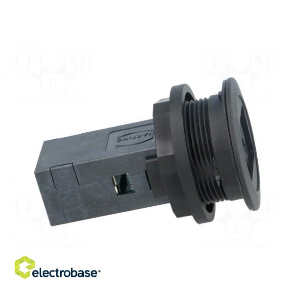 USB socket | 22mm | har-port | -25÷70°C | Ø22.3mm | IP20 | black фото 7