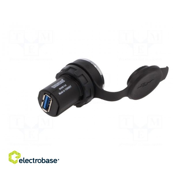 USB socket | 22mm | IP65 | on panel | 1m | USB 3.0 | Mat: plastic фото 6