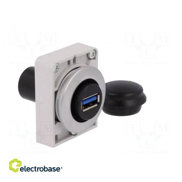 USB socket | 30mm | RMQ-Titan | Ø30.5mm | IP20 | USB 3.0 A/A фото 8