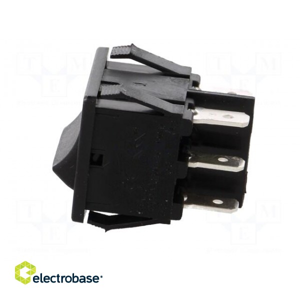 ROCKER | DP3T | Pos: 3 | ON-OFF-ON | 10A/250VAC | 10A/28VDC | black | none image 3