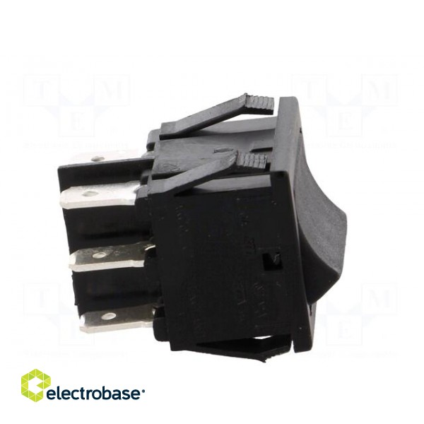 ROCKER | DP3T | Pos: 3 | ON-OFF-ON | 10A/250VAC | 10A/28VDC | black | none image 7