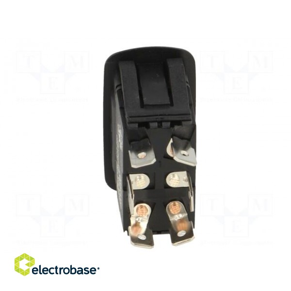 ROCKER | DP3T | Pos: 3 | (ON)-OFF-(ON) | 10A/28VDC | black | IP56 | none image 5