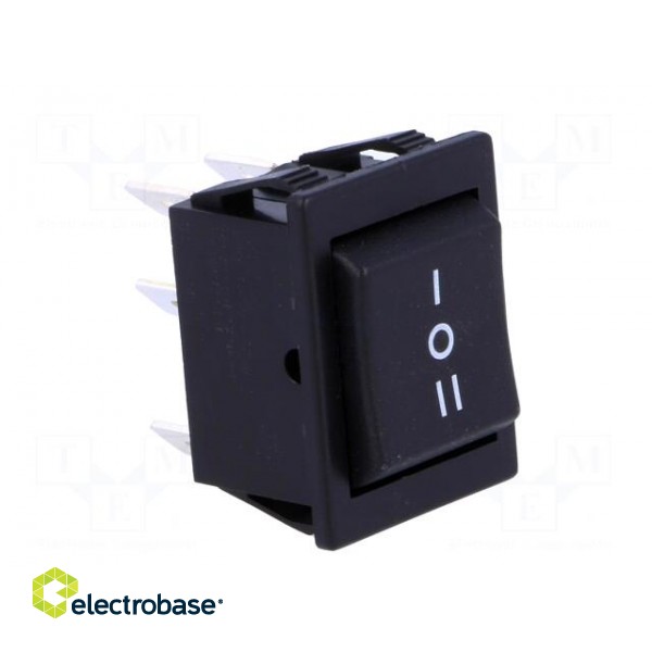 ROCKER | DP3T | Pos: 3 | ON-OFF-ON | 16A/250VAC | 20A/28VDC | black | none image 8