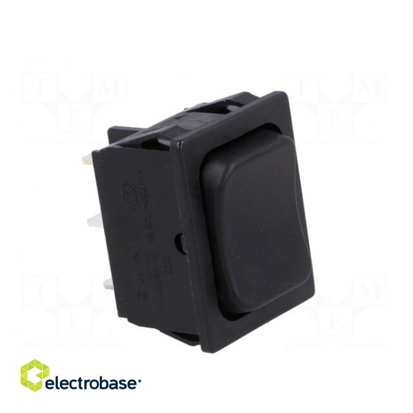 ROCKER | DP3T | Pos: 3 | (ON)-OFF-(ON) | 6A/250VAC | black | IP40 | none image 8
