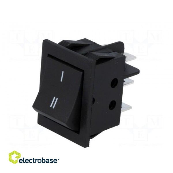 ROCKER | DPDT | Pos: 2 | ON-ON | 15A/250VAC | black | none | 35mΩ | -30÷80°C image 2