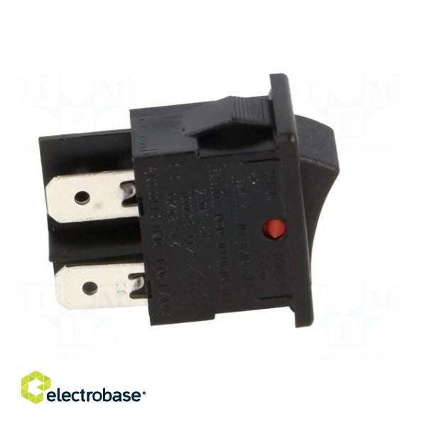 ROCKER | DPST | Pos: 2 | OFF-ON | 10A/250VAC | 10A/28VDC | black-red | none image 7