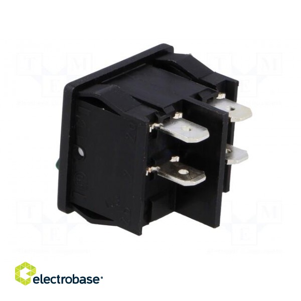 ROCKER | DPST | Pos: 2 | ON-OFF | 10A/250VAC | green | IP40 | filament lamp image 4
