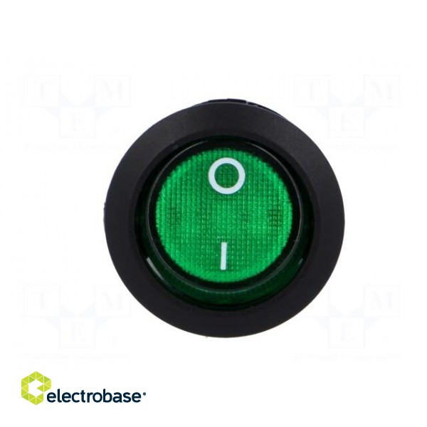 ROCKER | DPST | Pos: 2 | OFF-ON | 10A/250VAC | green | neon lamp 230V image 9