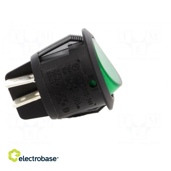 ROCKER | DPST | Pos: 2 | OFF-ON | 10A/250VAC | green | neon lamp 230V image 7