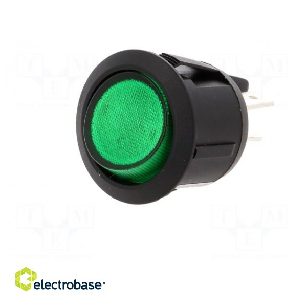 ROCKER | DPST | Pos: 2 | OFF-ON | 10A/250VAC | green | neon lamp 230V image 2