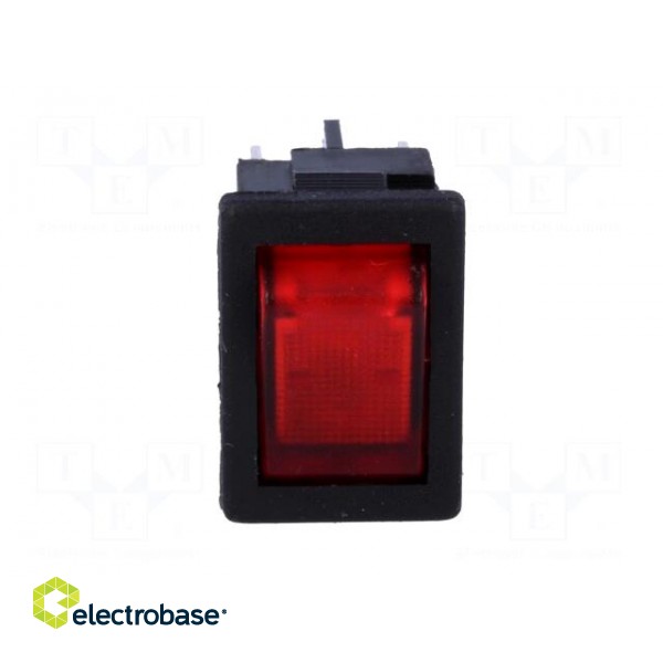 ROCKER | DPST | Pos: 2 | ON-OFF | 10A/250VAC | red | neon lamp | 230V | 8500 image 9