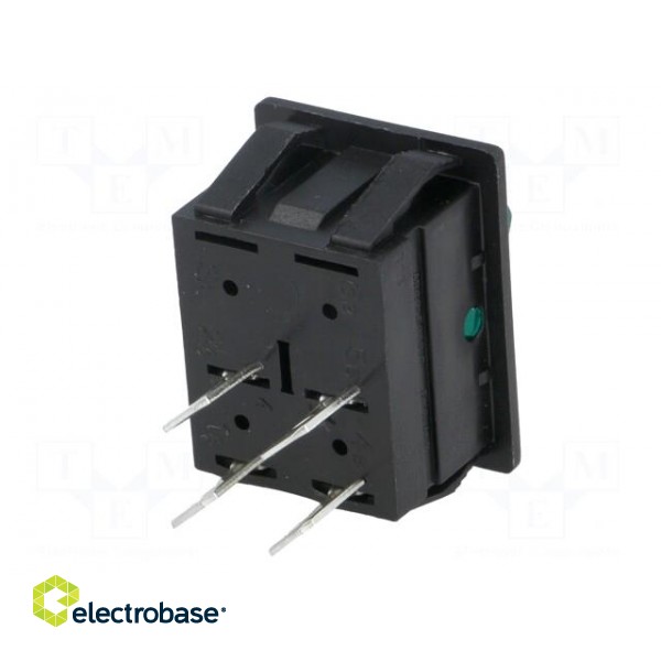 ROCKER | DPST | Pos: 2 | OFF-ON | 16A/250VAC | green | neon lamp 250V image 6