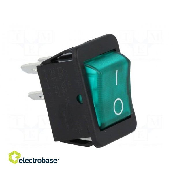 ROCKER | DPST | Pos: 2 | OFF-ON | 16A/250VAC | green | neon lamp 250V image 8