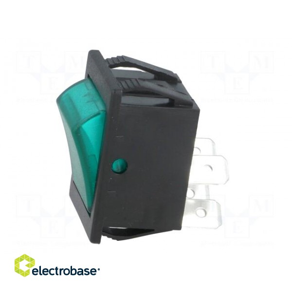 ROCKER | DPST | Pos: 2 | OFF-ON | 16A/250VAC | green | neon lamp 250V image 3