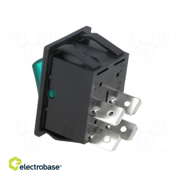 ROCKER | DPST | Pos: 2 | OFF-ON | 16A/250VAC | green | neon lamp 250V image 4