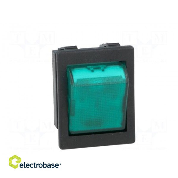 ROCKER | DPST | Pos: 2 | OFF-ON | 16A/250VAC | green | neon lamp 250V image 9