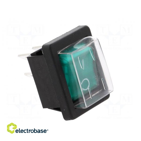 ROCKER | DPST | Pos: 2 | OFF-ON | 16A/250VAC | green | neon lamp 250V image 8