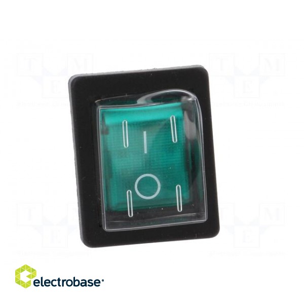 ROCKER | DPST | Pos: 2 | OFF-ON | 16A/250VAC | green | neon lamp 250V фото 9