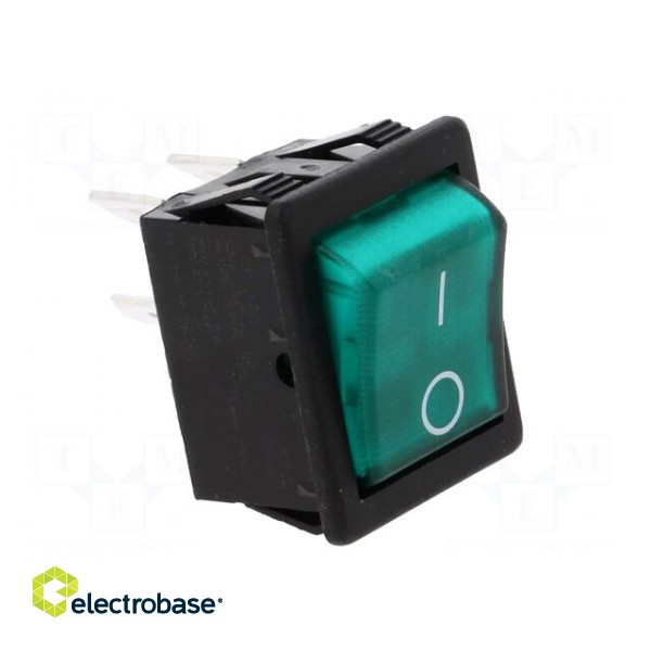 ROCKER | DPST | Pos: 2 | ON-OFF | 16A/250VAC | green | neon lamp | 250V image 8