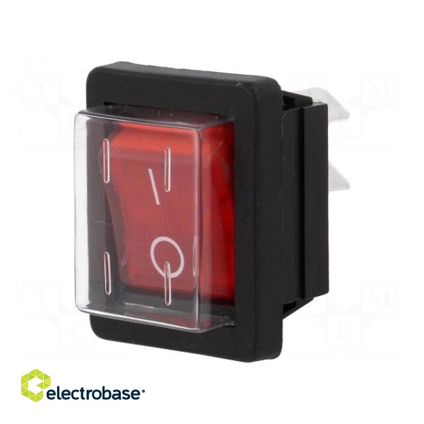ROCKER | DPST | Pos: 2 | ON-OFF | 16A/250VAC | red | neon lamp | 250V | 1350 фото 1