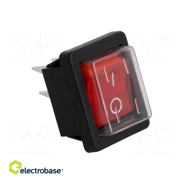 ROCKER | DPST | Pos: 2 | ON-OFF | 16A/250VAC | red | neon lamp | 250V | 1350 image 8