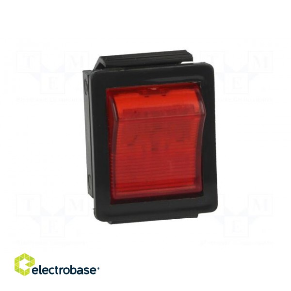 ROCKER | DPST | Pos: 2 | OFF-ON | 16A/250VAC | red | neon lamp 250V paveikslėlis 9