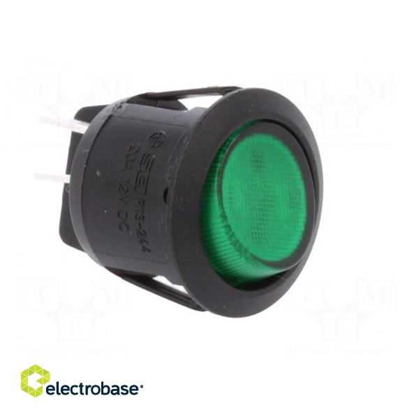 ROCKER | DPST | Pos: 2 | OFF-ON | 20A/12VDC | green | LED 12VDC | 50mΩ image 8