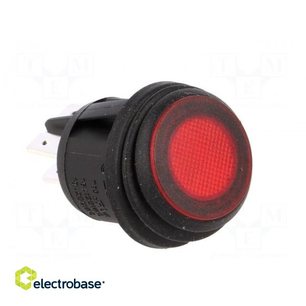 ROCKER | DPST | Pos: 2 | ON-OFF | 20A/12VDC | red | IP65 | LED | 50mΩ | UL94V-2 image 8